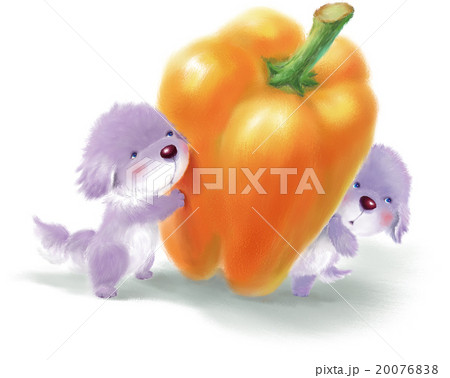 イラスト 犬 動物 パプリカのイラスト素材 イラスト 犬 動物 パプリカのイラスト素材