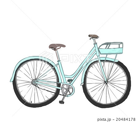 自転車 ベクター 和 可愛いのイラスト素材