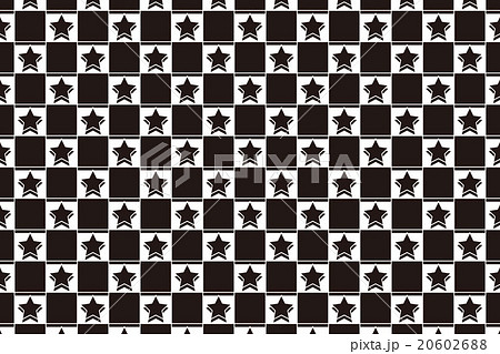 白黒 チェック 四角形 モノトーン チェック柄 背景素材のイラスト素材