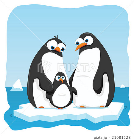 ぺんぎん ペンギン 地球温暖化 イラストのイラスト素材