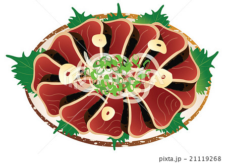 カツオのたたきのイラスト素材