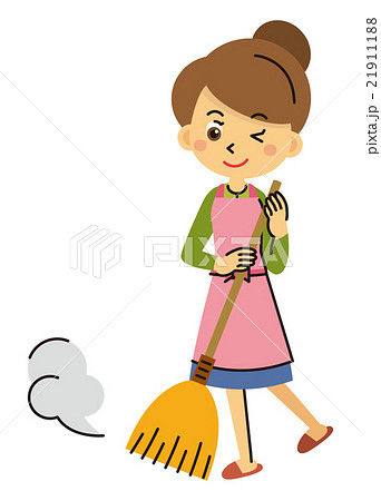 ほうきのイラスト素材集 ピクスタ