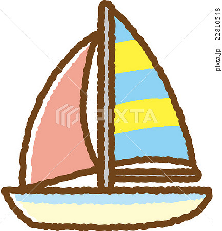 海 船 ヨット かわいいのイラスト素材 Pixta