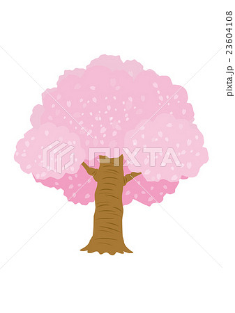 木 1本 樹木 デフォルメのイラスト素材