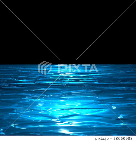 夜の海のイラスト素材