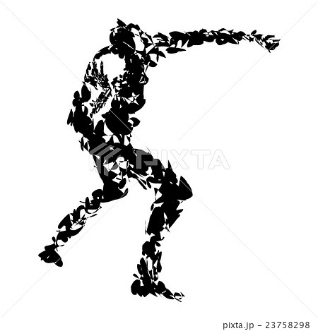 砲丸投げのイラスト素材 砲丸投げのイラスト素材