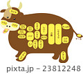 牛肉 部位の名称のイラスト素材 牛肉 部位の名称のイラスト素材