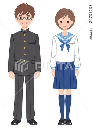 セーラー服 学生服のイラスト素材