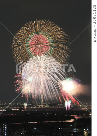 戸田橋花火大会の写真素材