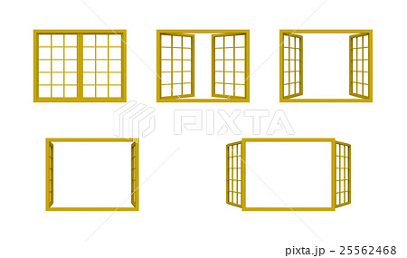 開閉窓 閉めるのイラスト素材