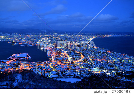 函館夜景の写真素材