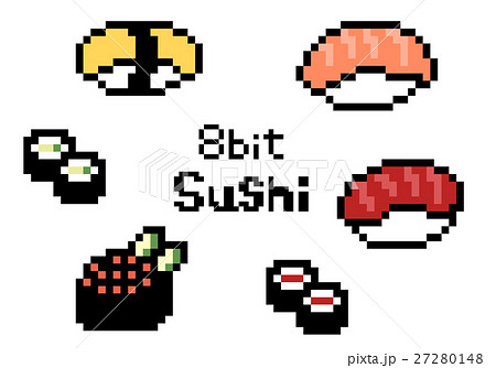寿司 お寿司 8bit 8ビットの写真素材