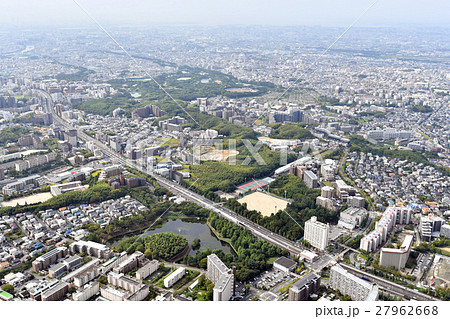 空撮 大阪府 豊中市 航空写真の写真素材 - PIXTA