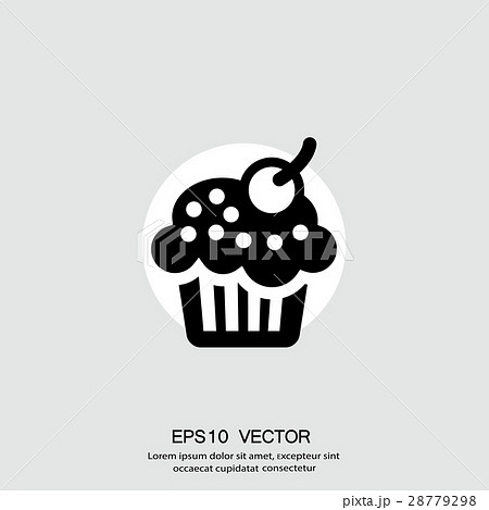 ケーキ 絵文字 ベクター 記念日のイラスト素材