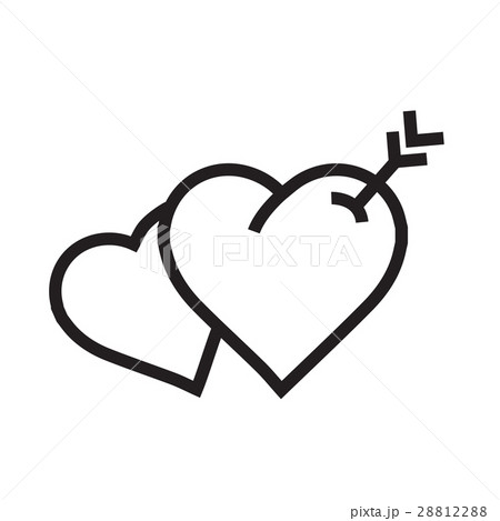 ハート 矢 イラスト かわいい やじるしのイラスト素材