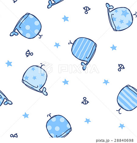 鯨 壁紙 テキスタイル ベクターのイラスト素材