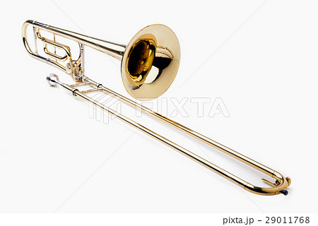 金管 楽器 トロンボーン 吹奏楽器の写真素材 金管 楽器 トロンボーン 吹奏楽器の写真素材