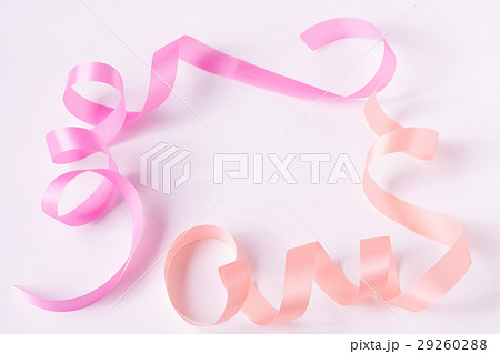 くるくる リボンの写真素材