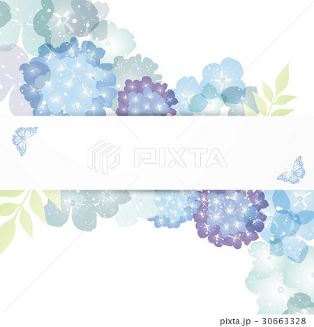 花 アジサイ 六月 壁紙のイラスト素材