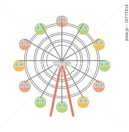 おしゃれ かわいい 観覧 車 イラスト Kuruma