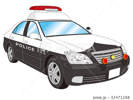 パトカー 警察車両 パトロールカー ベクターのイラスト素材