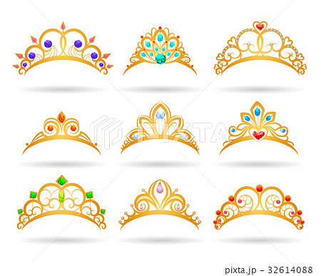 ティアラ 王冠 ブライダル 婚礼のイラスト素材