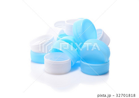 ペットボトルキャップの写真素材