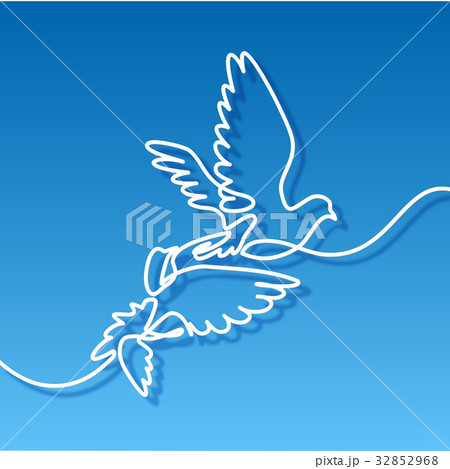 鳩 ハト 絵 デザインのイラスト素材