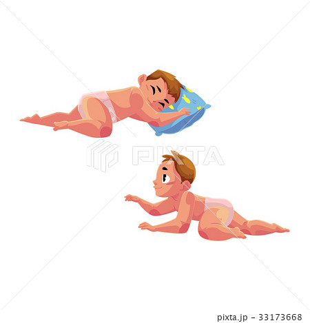 おむつ かわいいのイラスト素材