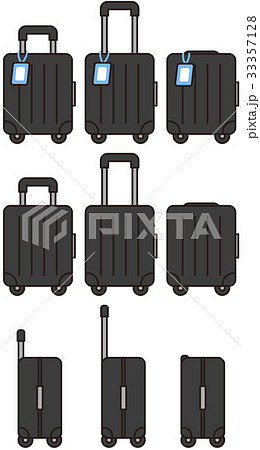 キャリーバッグのイラスト素材