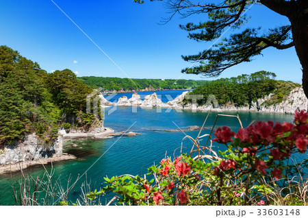 浄土ヶ浜の写真素材 - PIXTA