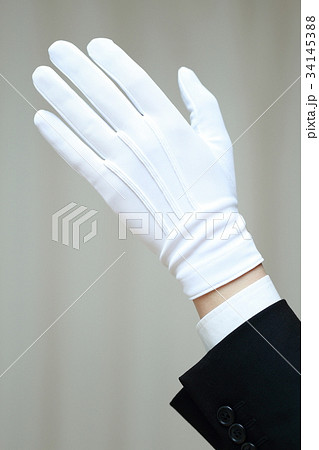 白手袋の写真素材
