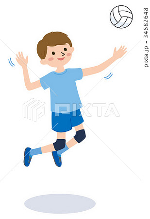 バレーボール部のイラスト素材
