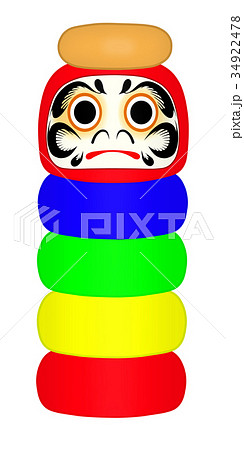 だるま落としのイラスト素材