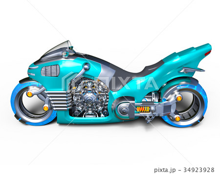 オートバイ バイク Sf Cgのイラスト素材