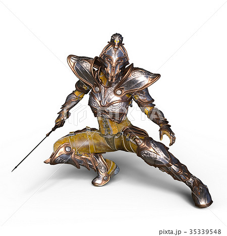 騎士 男性 剣 兜のイラスト素材
