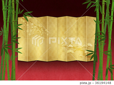 竹 金屏風 屏風 和風のイラスト素材 - PIXTA