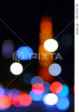 東京タワー 夜景 かっこいい 綺麗の写真素材