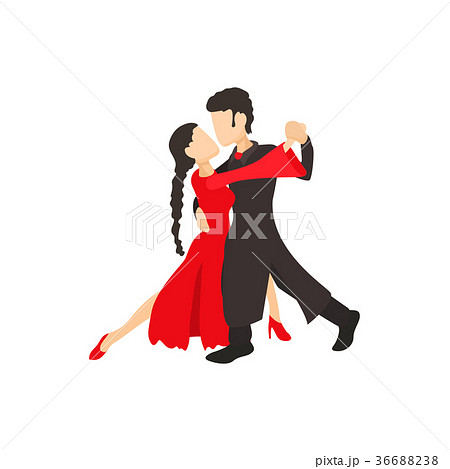 Tango Dancers Icon Cartoon Styleのイラスト素材 3668