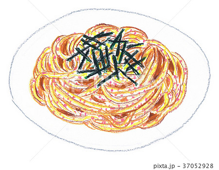 たらこスパゲッティのイラスト素材 Pixta