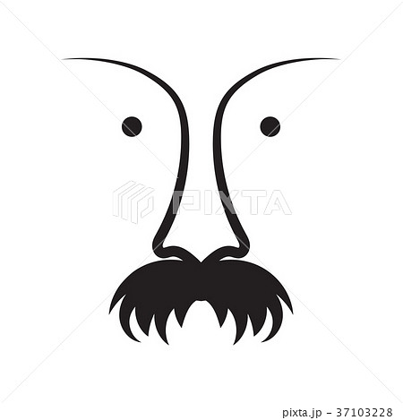 おもちゃ メガネ 鼻 髭の写真素材