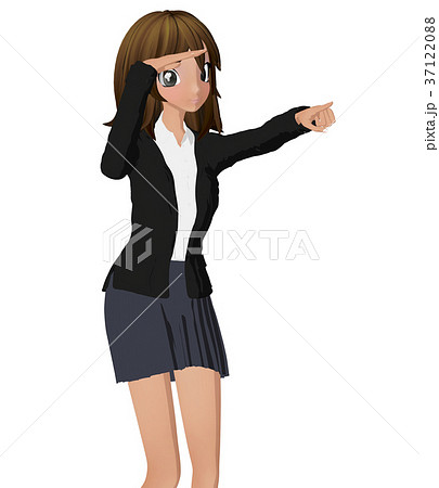 遠くを見るのイラスト素材