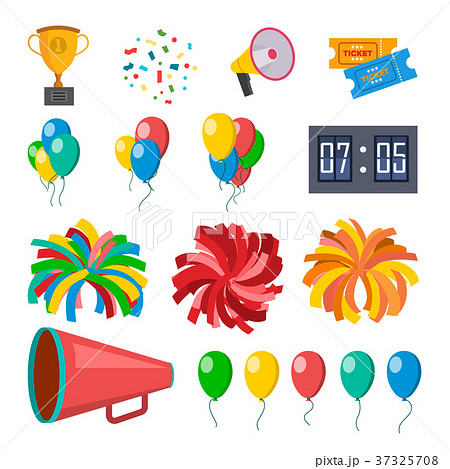 拡声器 メガホン チアリーディング 声援のイラスト素材