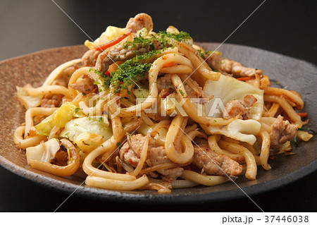 焼きうどんの写真素材