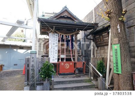 巣鴨猿田彦大神庚申塚の写真素材