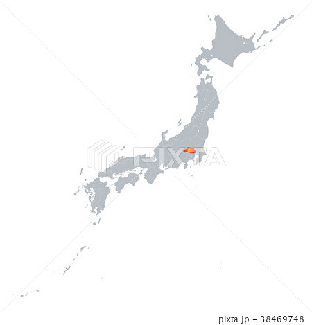 埼玉 埼玉県 地図 日本地図のイラスト素材