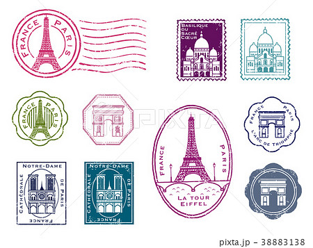 海外切手のイラスト素材