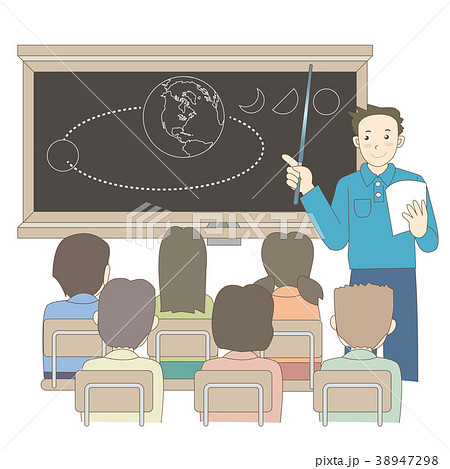 講義 受講 大学生 男性のイラスト素材