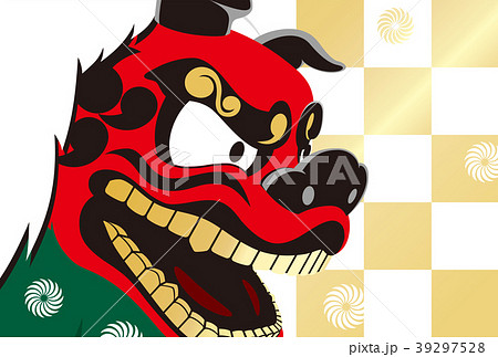 獅子舞 ししまい 日本 行事のイラスト素材