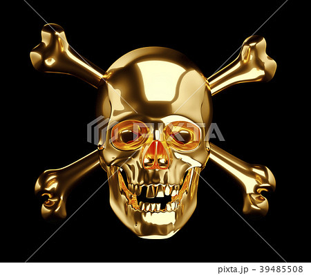 ドクロ 骨 骸骨 金のイラスト素材 - PIXTA